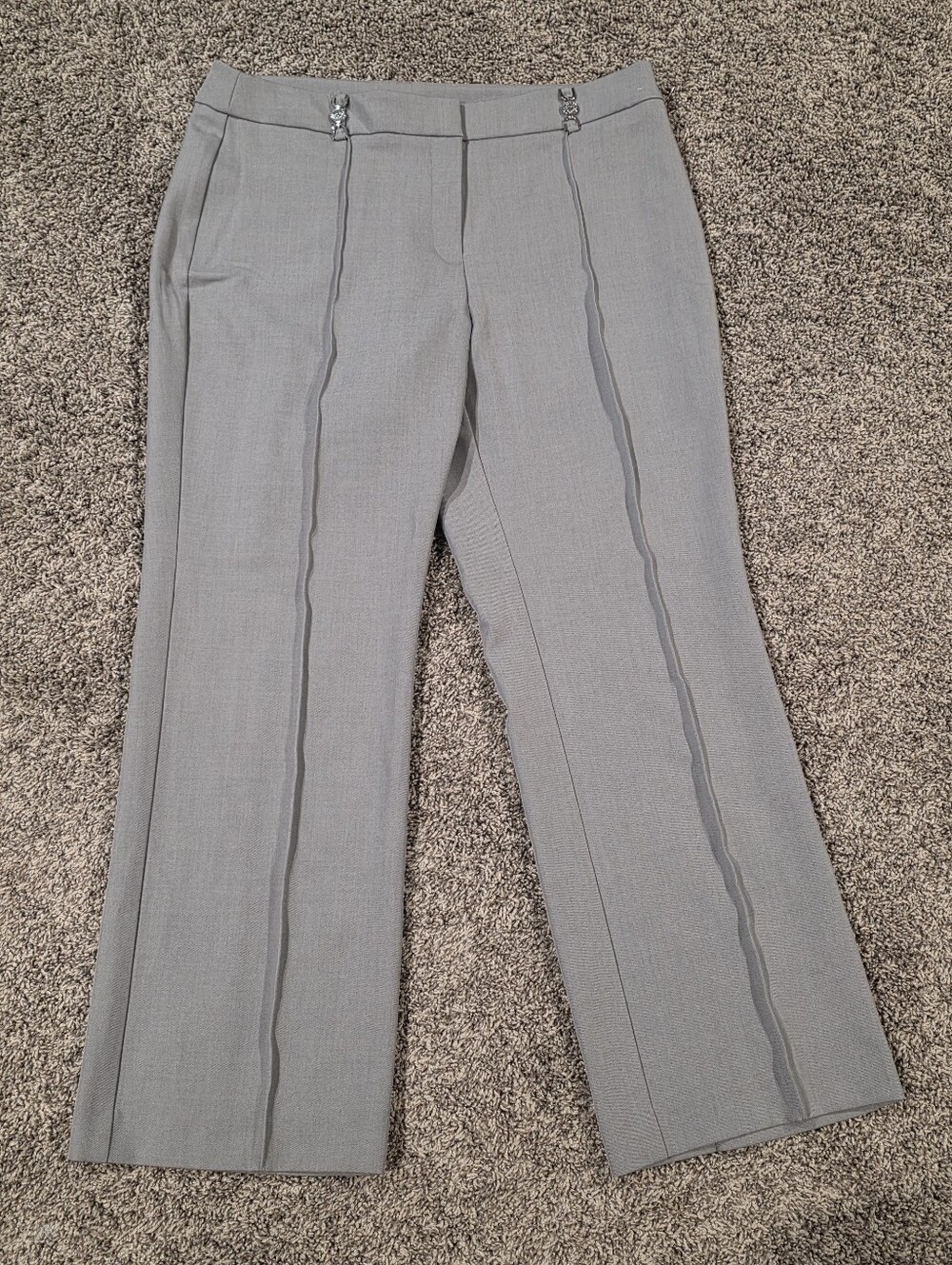 Anne Klein High Rise Wide Leg Dress Pants - Classic Tailored Fit- Size 12p